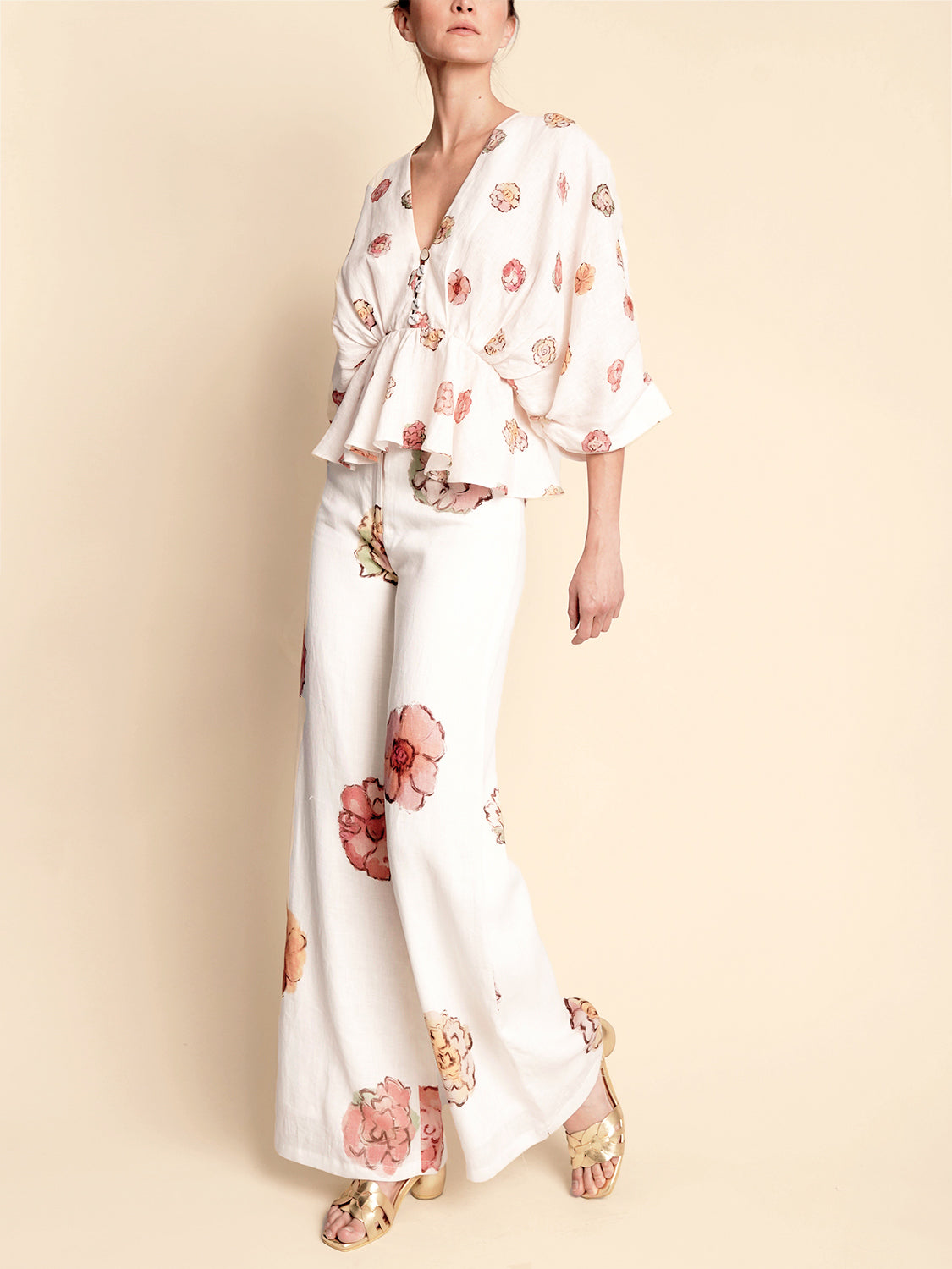 ABEL BLOUSE IVORY MINI FLORAL