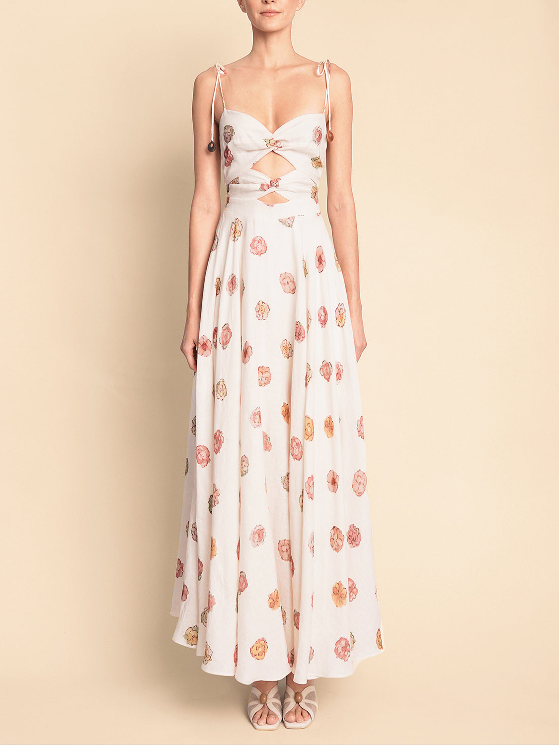 MONROE DRESS IVORY MINI FLORAL