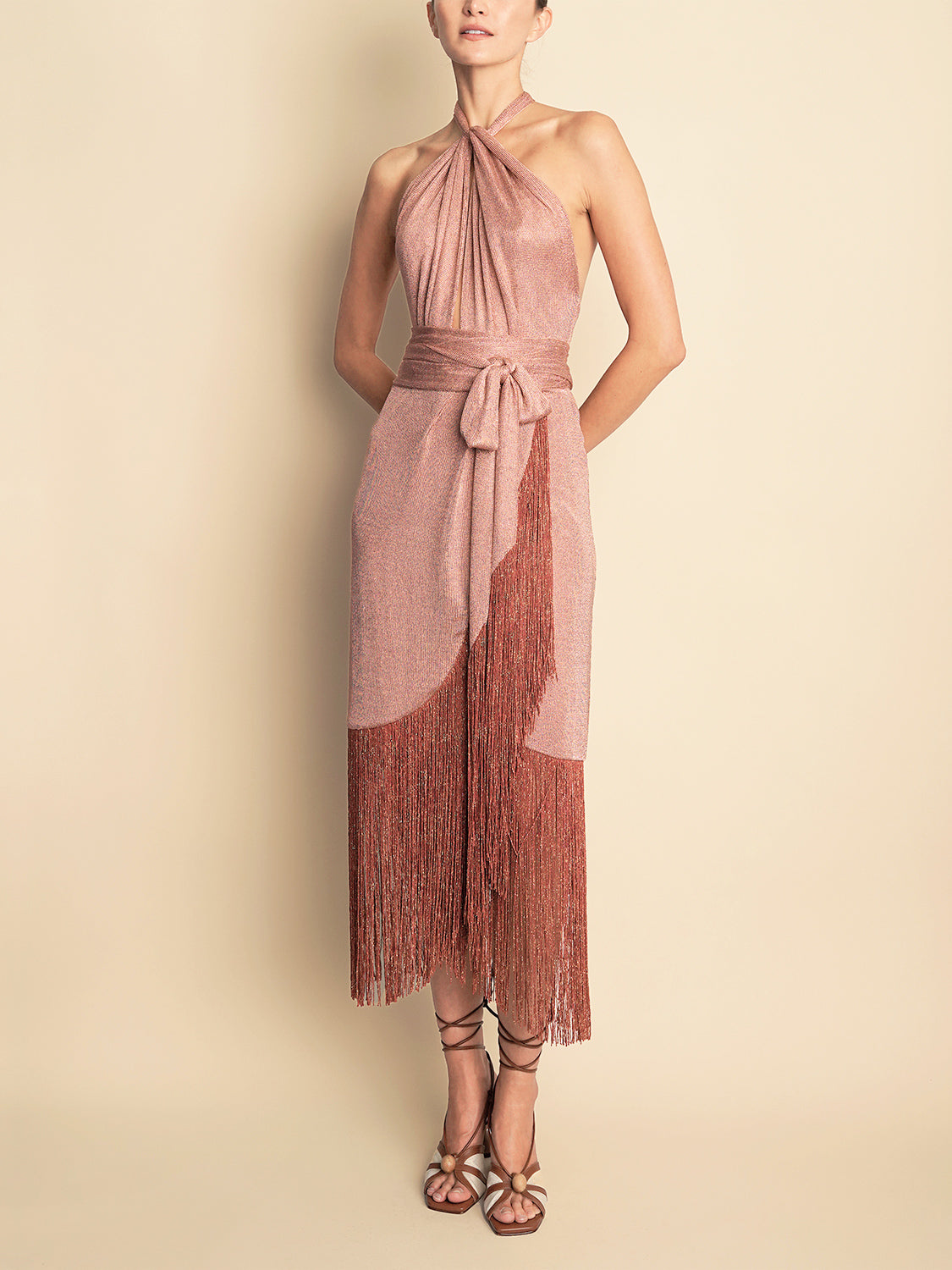 SUNSET DRESS ROSE GOLD